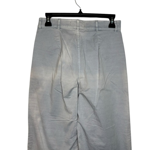 Everlane Wide Leg Light Blue Crop Pants Size 4 *flawed - Picture 8 of 13